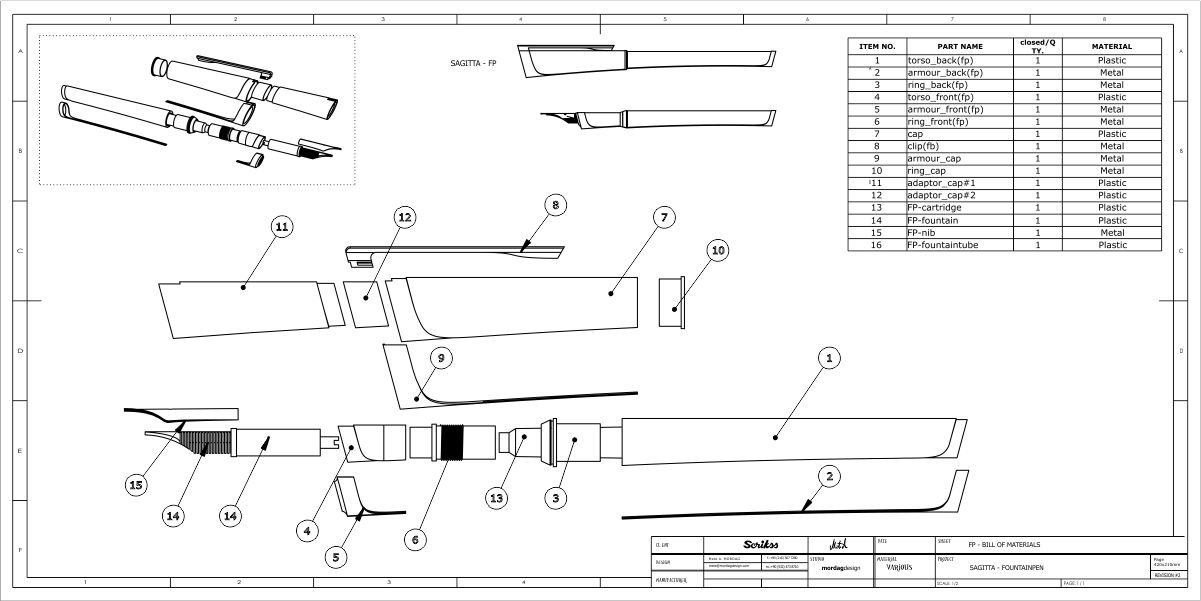 SAGITTA  Pen Set