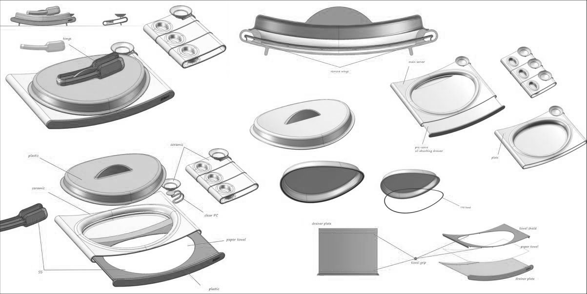 FRAYS Fry-Up Server Set