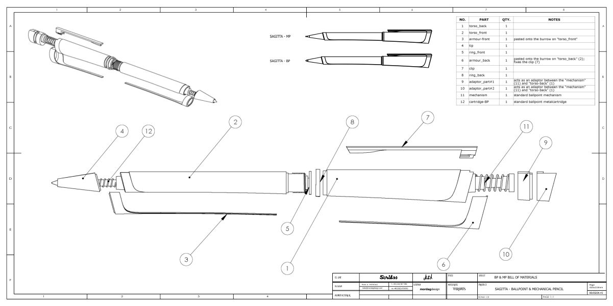 SAGITTA  Pen Set