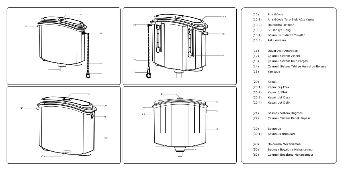 BELLA Flush Tank