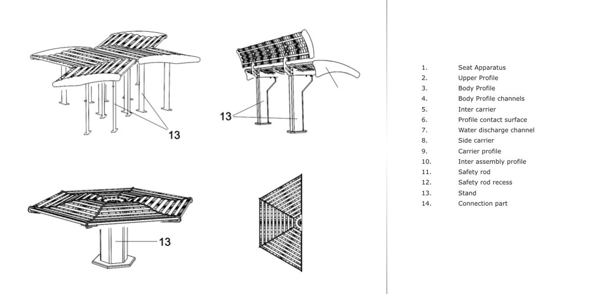 WELLE Aluminum Bench Collection